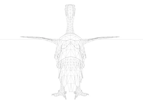 Axe Beak 3D Model