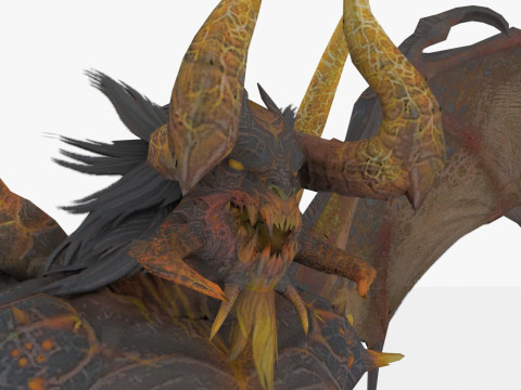 Balrog Rigged and Animated 3D मॉडल