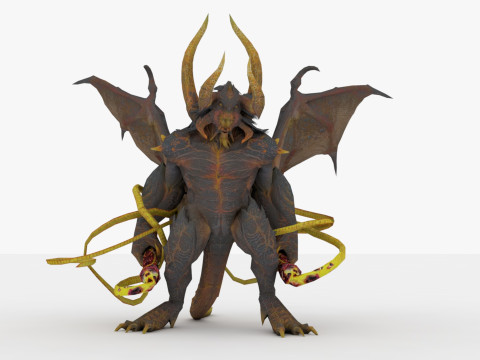 Balrog Rigged and Animated 3D मॉडल