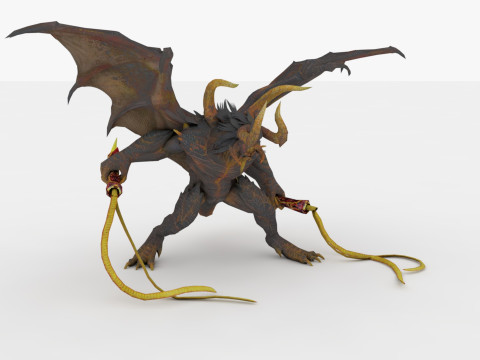 Balrog Rigged and Animated 3D मॉडल