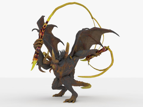 Balrog Rigged and Animated 3D मॉडल