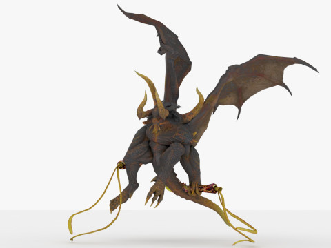 Balrog Rigged and Animated 3D मॉडल