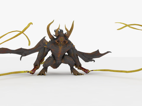 Balrog Rigged and Animated 3D मॉडल