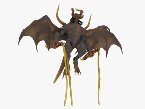 Balrog Rigged and Animated 3D मॉडल