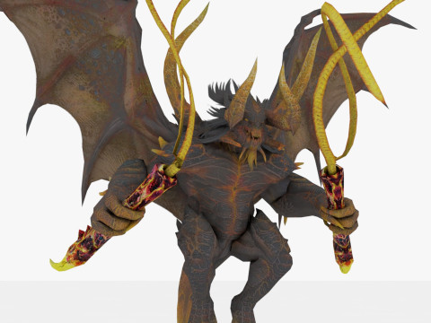 Balrog Rigged and Animated 3D मॉडल