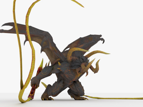 Balrog Rigged and Animated 3D मॉडल