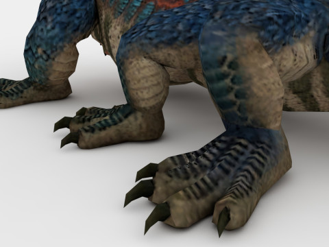 3in1 Basilisk Rigged and Animated 3D Модель