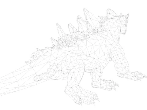 3in1 Basilisk Rigged and Animated 3D Model