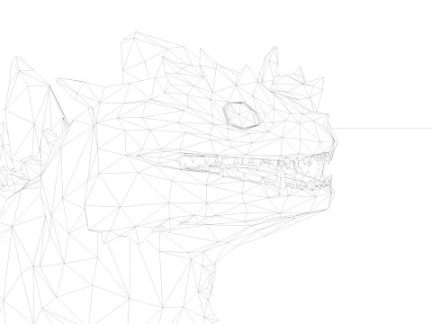 3in1 Basilisk Rigged and Animated 3D Model