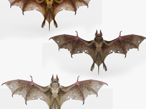 Bat 3D Model