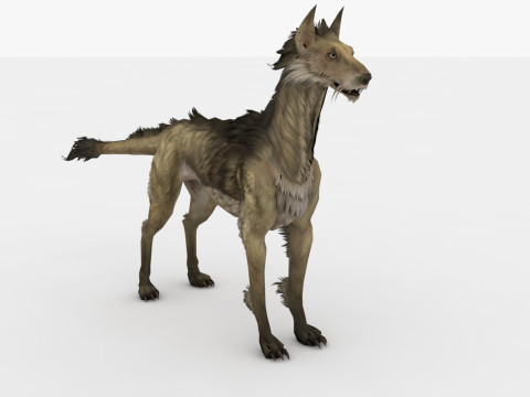 Blink Dog Rigged and Animated Modèle 3D