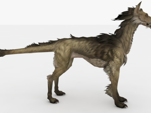 Blink Dog Rigged and Animated Modello 3D