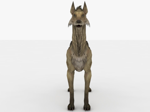 Blink Dog Rigged and Animated Modello 3D