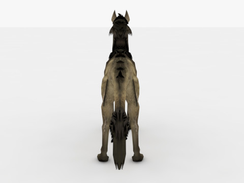 Blink Dog Rigged and Animated Modello 3D
