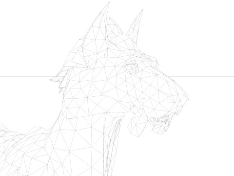 Blink Dog Rigged and Animated Modello 3D