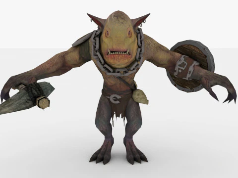 Brownie Rigged and Animated 3D Model