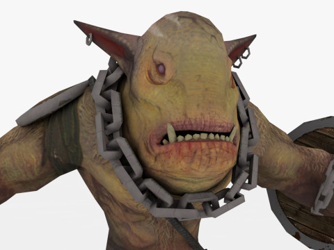 Brownie Rigged and Animated 3D-Modell