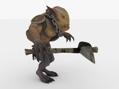 Brownie Rigged and Animated 3D-Modell