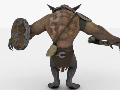 Brownie Rigged and Animated 3D-Modell
