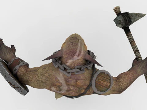 Brownie Rigged and Animated 3D Model