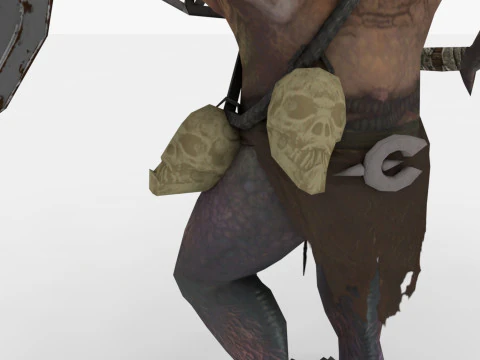 Brownie Rigged and Animated 3D Model