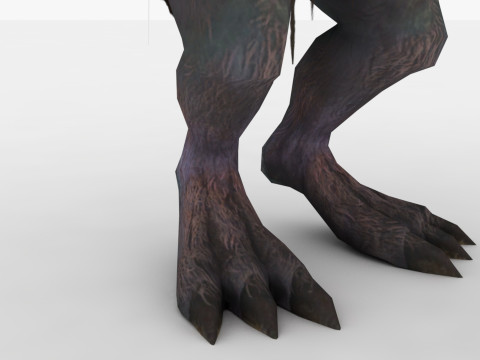 Brownie Rigged and Animated 3D-Modell