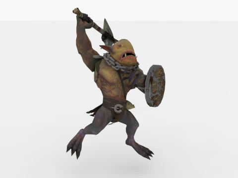 Brownie Rigged and Animated 3D Model