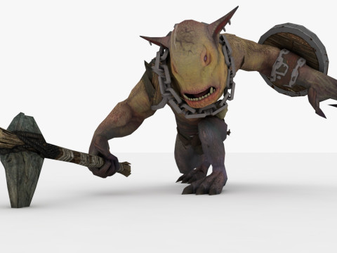 Brownie Rigged and Animated 3D-Modell