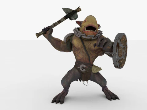 Brownie Rigged and Animated 3D Model