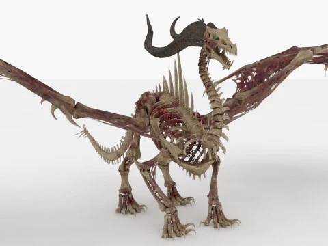 Bone Dragon Monster 3D Model
