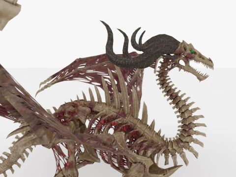 Bone Dragon Monster 3D Model