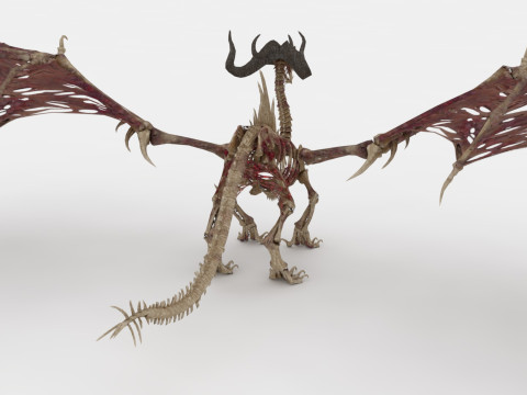 Bone Dragon Monster 3D मॉडल