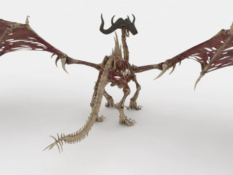 Bone Dragon Monster 3D Model