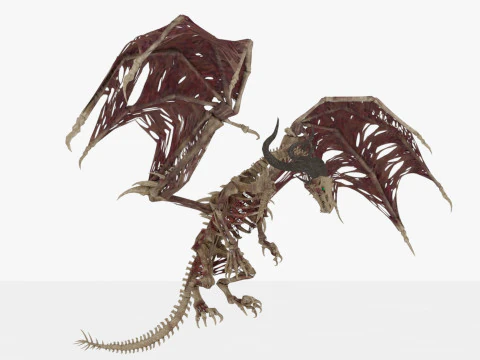 Bone Dragon Monster 3D Model