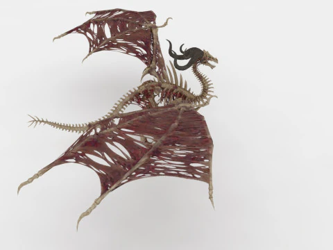 Bone Dragon Monster 3D Model
