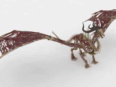 Bone Dragon Monster 3D मॉडल
