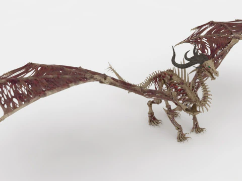 Bone Dragon Monster 3D Model