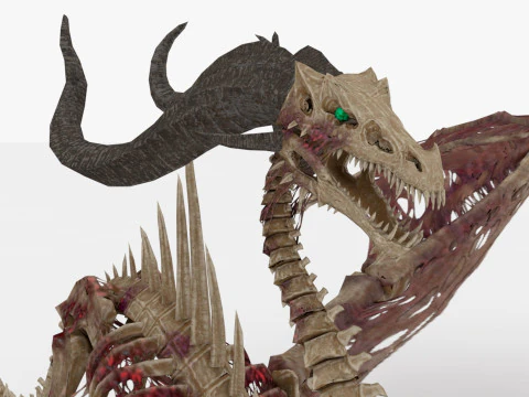 Bone Dragon Monster 3D Model