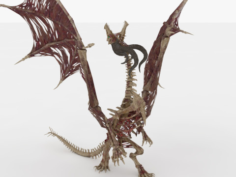 Bone Dragon Monster 3D मॉडल