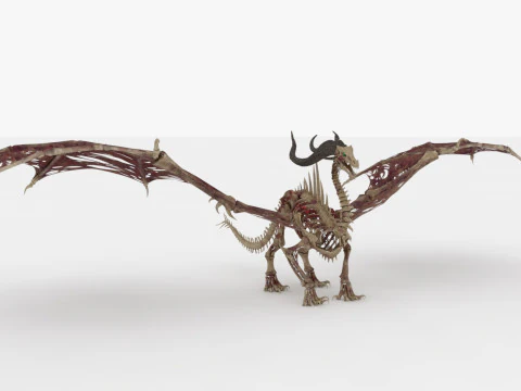 Bone Dragon Monster 3D Model