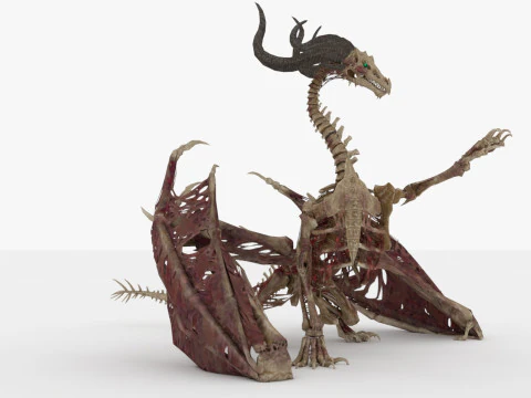 Bone Dragon Monster 3D Model