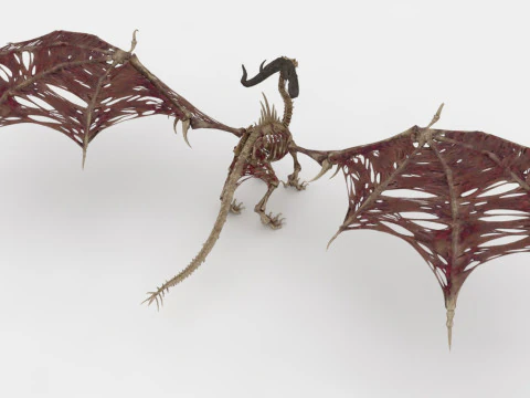 Bone Dragon Monster 3D Model
