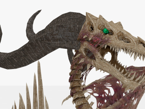 Bone Dragon Monster 3D मॉडल