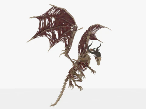 Bone Dragon Monster 3D Model