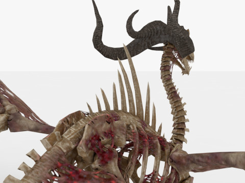 Bone Dragon Monster 3D मॉडल