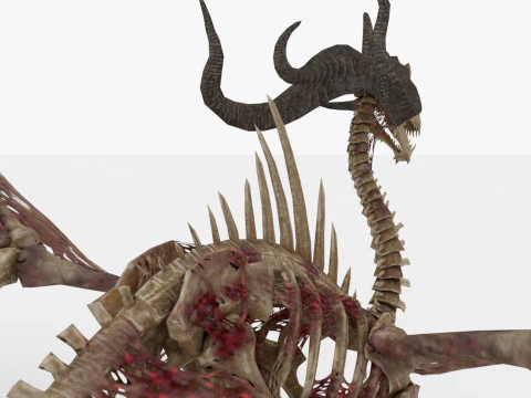 Bone Dragon Monster 3D Model