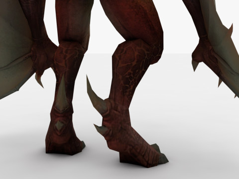 Drag Monster Rigged and Animated Modello 3D