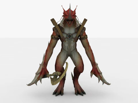 Petarung Naga Model 3D