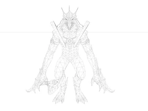 Dragon Fighter 3D Model