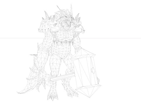 드래곤 몬스터 3D 모델